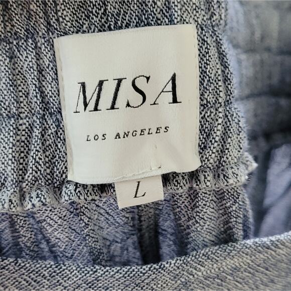 Misa Los Angeles Blue Wide Leg Pants - Picture 7 of 9